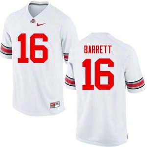 Men's Ohio State Buckeyes #16 J.T. Barrett White Nike NCAA College Football Jersey Real ARN5244QF
